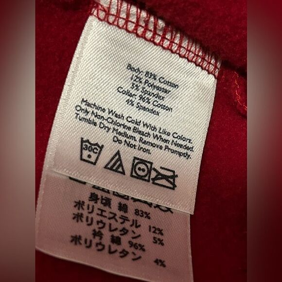 Eddie Bauer women’s 2X tall Fleece Pullover Sweatshirt red - Picture 7 of 13